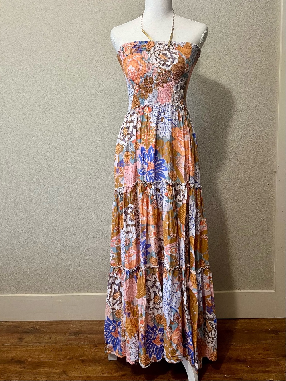 Able the Label Romantic Boho Floral Maxi Dress
